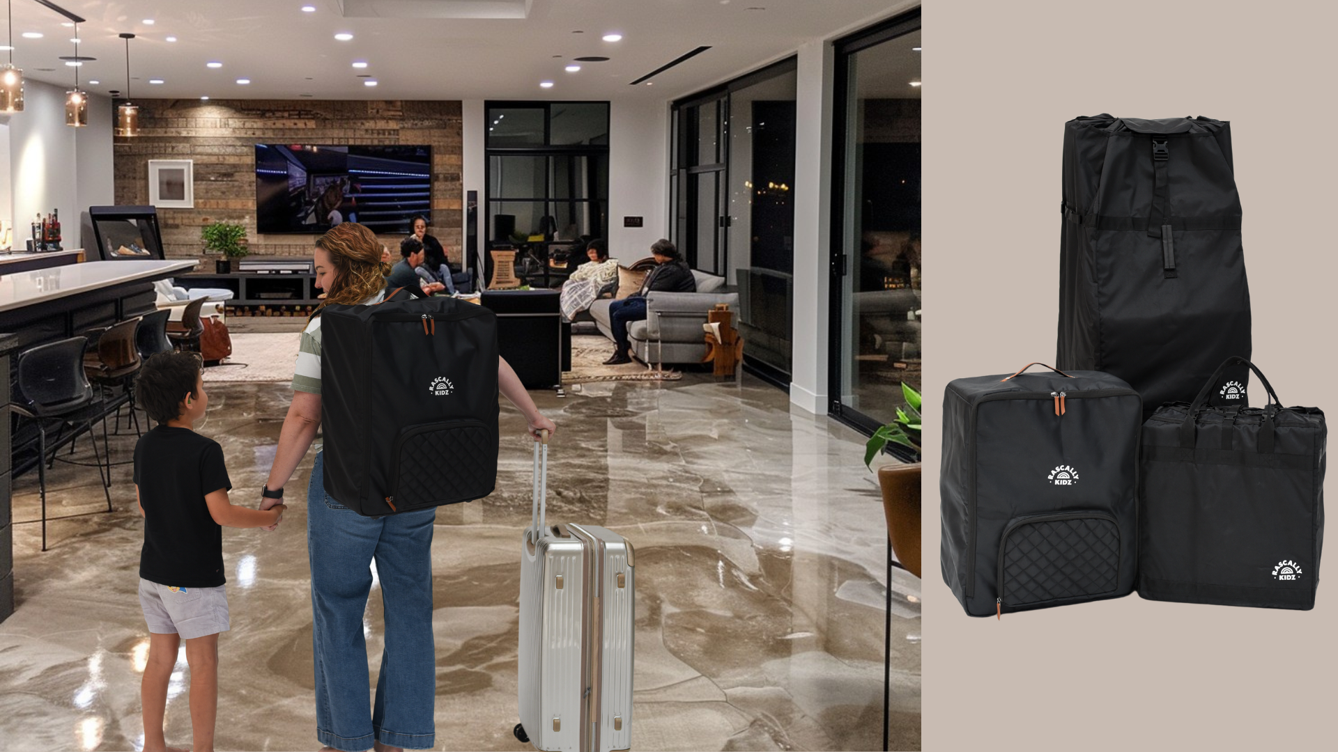 Travel Stroller Bag - Premium Design by Rascally Kidz