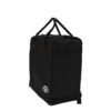Black stroller travel bag with backpack straps and Rascally Kidz logo, shown angle-facing