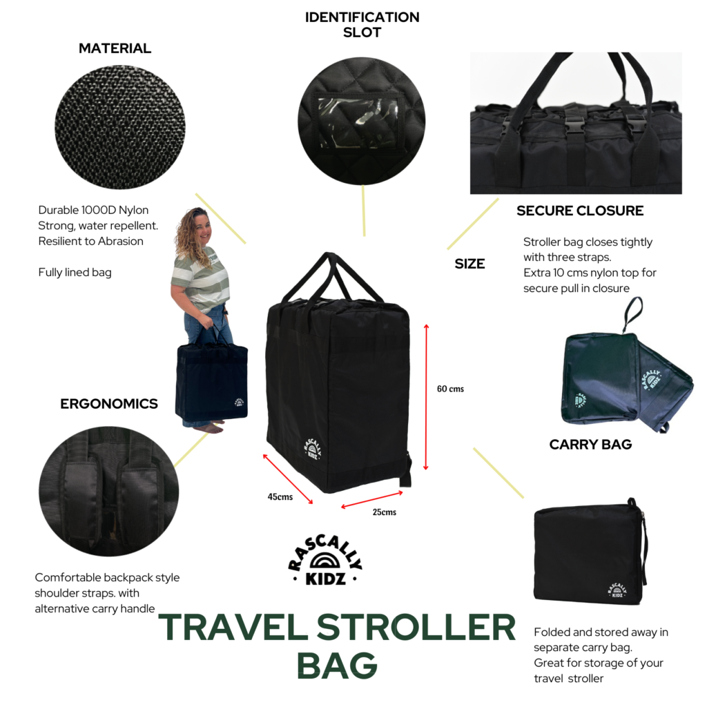 Travel stroller bag by Rascally kidz