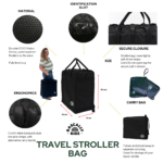 Travel stroller bag by Rascally kidz