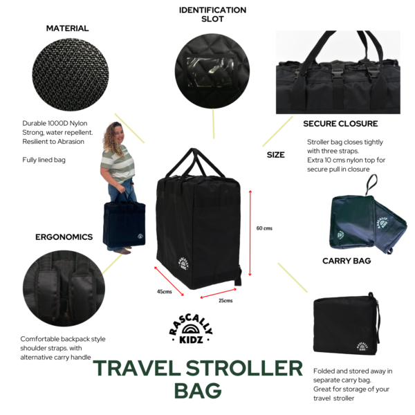 Travel stroller bag by Rascally kidz