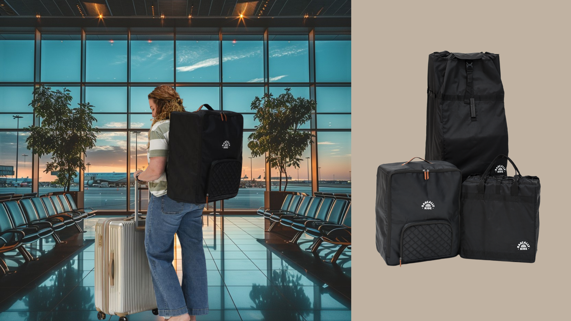 Travel Stroller Bag easily carried back pack style