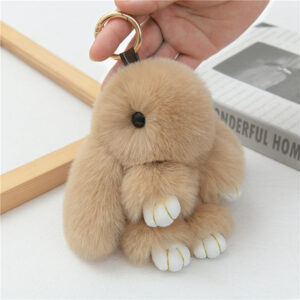 Fluffy Bunny - Bag Hanging Toy