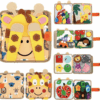 6 Images of Giraffe Busy Book