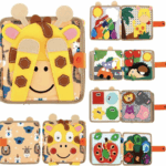 6 Images of Giraffe Busy Book