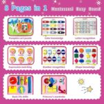 Rascally Kidz Montessori busy board book with removable 5-page design, featuring zippers, laces, buttons and educational activities for toddlers