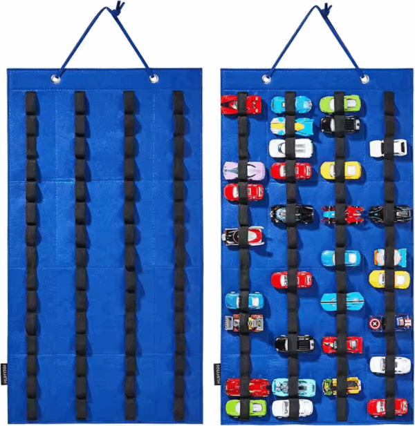 Your childs ultimate 'little car storage' Stores 60 cars