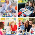 Rascally Kidz Montessori busy board book with removable 5-page design, featuring zippers, laces, buttons and educational activities for toddlers