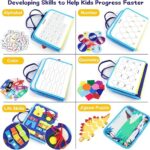 Rascally Kidz Montessori busy board book with removable 5-page design, featuring zippers, laces, buttons and educational activities for toddlers