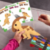 DIY felt dinosaur sewing kit for kids with pre-cut pieces, threads, and accessories